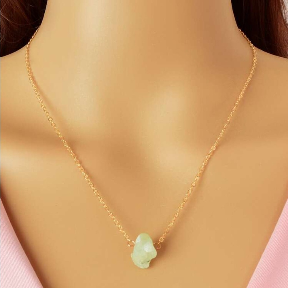 Natural Stone Pendant Necklace - Picture 2 of 3